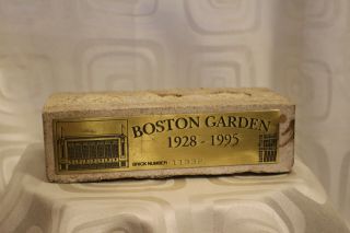 Boston Garden Vintage Brick 1928 - 1995 With Plaque,  Brick Number - 11332