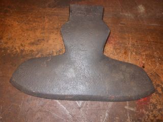 Vintage Simmons Hewing Axe Antique Wood Tool Primitive 12 1/2 By 8 1/2