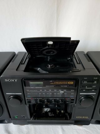 Sony CFD - 510 MAGA BASS CD Radio Cassette - corder Vintage Boombox 3