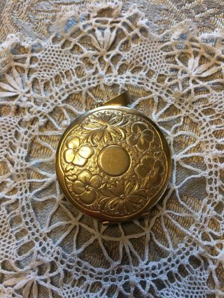 Antique Victorian Locket.  14k Gold Filled Large 1” STUNNING 6