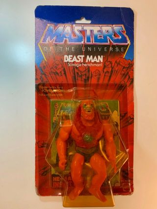 Moc Motu Vintage Masters Of The Universe Beast Man 1982 Malaysia He - Man Figure