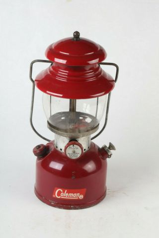 16 Vintage Coleman Camping Lantern 200a,  " 1962 - 5 ",  Burgundy Very Collectable