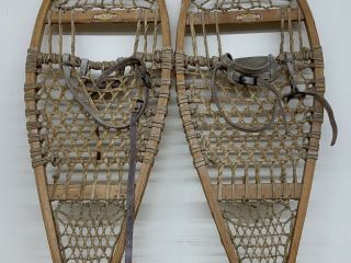 The Maine Snow Show by LL Bean Antique Wooden Snowshoes 14”x48” Vintage Wooden 4