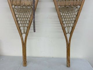 The Maine Snow Show by LL Bean Antique Wooden Snowshoes 14”x48” Vintage Wooden 5