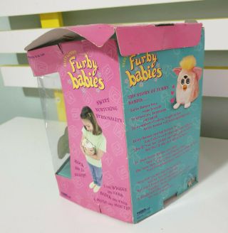 Furby Baby 1999 70 - 940.  Blue And Pink Baby Vintage Collectable 4