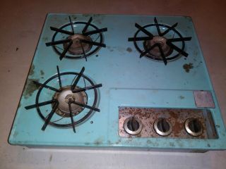 Vintage Antique Camper Travel Trailer Real - Lite Truck,  Camper Stove Cook Top 3.