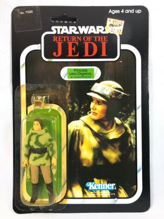 Leia Combat Poncho Vintage Kenner 1983 Star Wars Rotj 77 Back A Moc Coo Hk Up