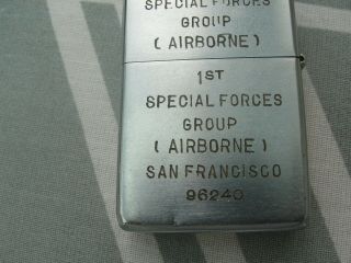 Zippo - RARE US 5th SPECIAL FORCES 1968 Vietnam War 8