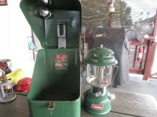 Check Out This Vintage 1975 Coleman 220j Lantern With Green Case