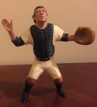 Yogi Berra York Yankees Hartland Plastics Baseball Statue Hof Vtg 1958 - 1962