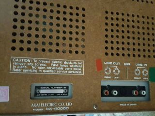 Vintage Akai GX - 4000D Reel To Reel Tape Machine 1/4 