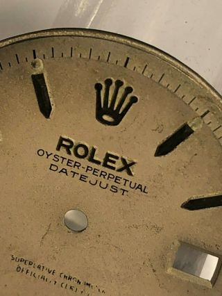 VINTAGE 1960 ' s ROLEX OYSTER PERPETUAL DATEJUST PIE PAN DIAL 28.  6mm RARE UNTOUCH 4