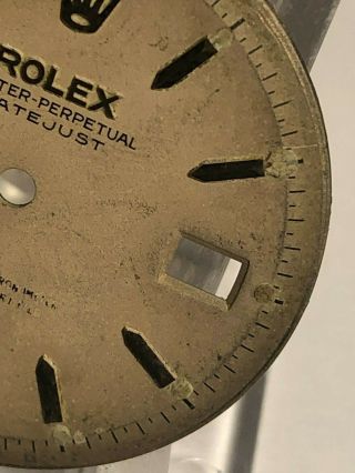 VINTAGE 1960 ' s ROLEX OYSTER PERPETUAL DATEJUST PIE PAN DIAL 28.  6mm RARE UNTOUCH 7