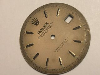 VINTAGE 1960 ' s ROLEX OYSTER PERPETUAL DATEJUST PIE PAN DIAL 28.  6mm RARE UNTOUCH 8