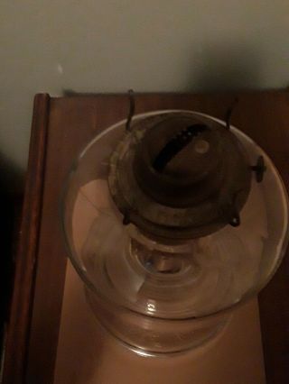 Vintage Eagle oil lamp base with Wick 2