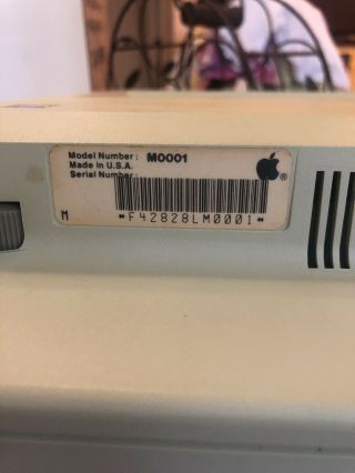RARE Apple 1st MacIntosh M0001 128k Computer Keyboard Mouse Floppies Receipt 12