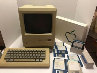 RARE Apple 1st MacIntosh M0001 128k Computer Keyboard Mouse Floppies Receipt 3