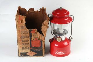 10 Vintage Coleman Camping Lantern 200a,  " 1967 - 10 ",  With Worn - Out Box
