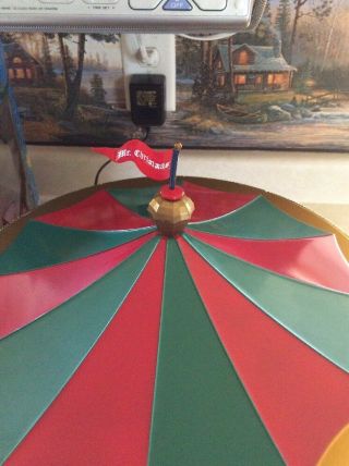 Vtg Mr Christmas Holiday Merry Go Round Moving Music Electric Box Horse Instruct 4