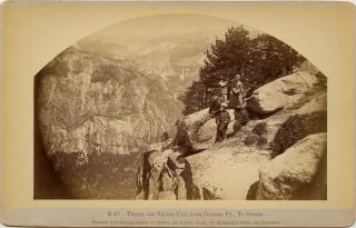 Wonderful And Very Rare Carlton Watkins View Of Yosemite From Glacier Point