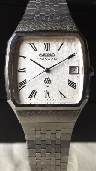 Vintage Seiko Quartz Watch/ King Twin Quartz 9722 - 5000 Ss 1979 Band
