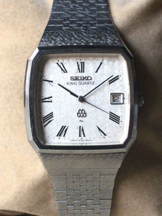 Vintage SEIKO Quartz Watch/ KING TWIN QUARTZ 9722 - 5000 SS 1979 Band 6