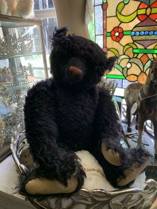 Pat Murphy Bear Awesome Curly Rare Black Color This One Is Vintage