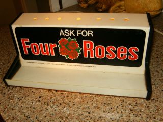 Vintage Advertising Four Roses Whiskey Lighted Sign,