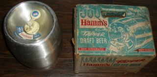 Vintage Hamm ' s 2 1/4 Gallon Beer Tapper/ Mini Keg,  1960 ' s LLK 95722 3
