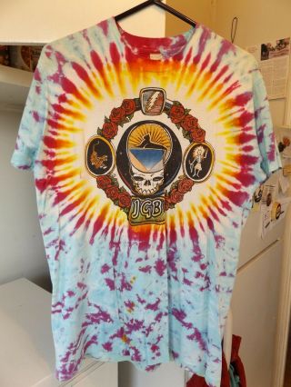 Vintage Grateful Dead Jerry Garcia Tye - Dye Concert Tour T - Shirt Size Xl