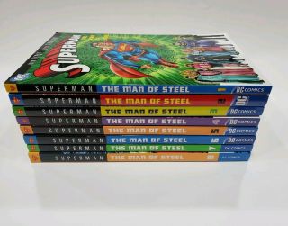 Superman - The Man Of Steel Volumes 1 - 8 - Rare - Byrne - Graphic Novels Tpb - Dc