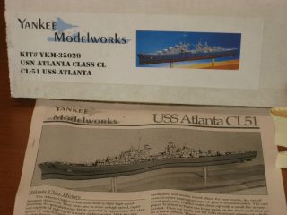 Rare YKM35029 Yankee Modelworks USS ATLANTA scale resin kit 2