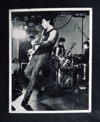 Johnny Thunders Rare 8x10 Photograph W/stamp York Dolls - Punk Rock