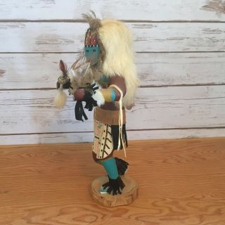 Vintage Sunface Kachina Doll from 1975 Handmade and signed by J.  T. 4