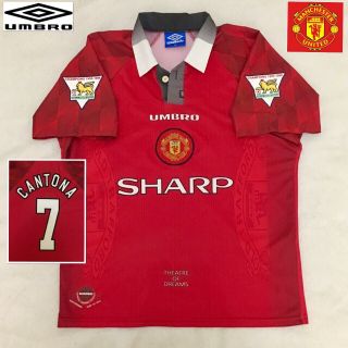 Manchester United Football Shirt (m) Cantona 1996/97 Vintage Umbro