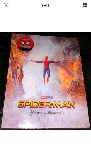 Spider - Man: Homecoming (4k/3d Blu - Ray Steelbook) Very Rare