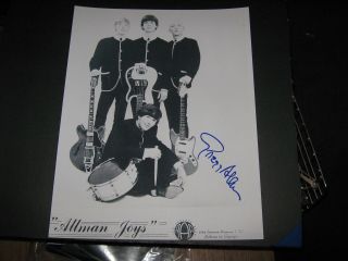 Gregg Allman R.  I.  P.  Allman Bros.  Icon Legend Signed 11x14 Allman Joys Rare Image