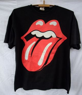 Rolling Stones 1990 Vintage Rare T - Shirt European Tour Sz Extra Large