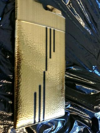 VINTAGE Evans Art Deco Cigarette Case & Lighter Gold Tone / USA Made 3