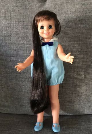 Vintage 1970 Ideal Mia Doll With Growing Hair From Crissy Family