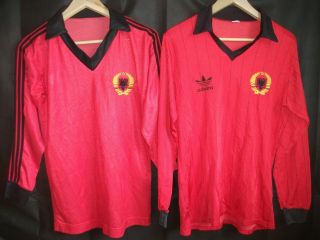 Two Vintage Adidas/ Albania Football Shirts