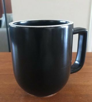Vintage Sasaki Colorstone Matte Black Coffee Mugs,  Set of 5,  Vignelli Japan 2