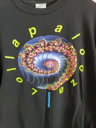 Brockum Mens Xl Vintage 1991 Lollapalooza Festival T - Shirt Fractal Logo