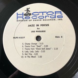HEAR Rare Funk Breaks HOCTOR LP Joe Pugliese - Jazz In Focus VG, 4