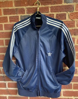 Mens Vintage Adidas Atp Keyrolan Dark Blue Track Jacket Xl Made In Usa
