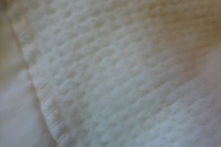 Vintage Baby Morgan Bright Future Blanket Thermal Waffle Knit Silky Trim White 3
