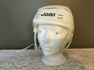Vintage White Jofa (cooper Sk100) Hockey Hurling Helmet Made In Canada