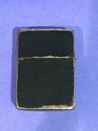 Rare Zippo 1941 - 43 Ww2 Black Crackle “ Error Pat “