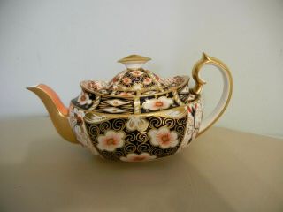 Rare Royal Crown Derby " Imari 2451 " Small 2 Cup Teapot 1906 - Exc.