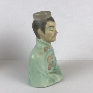 Asian Chinese Man Woman Bust VTG Ceramic Mid Century Modern 2